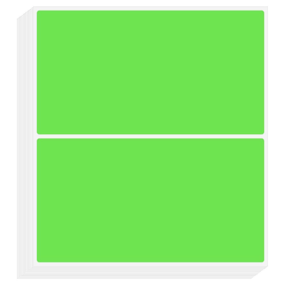 5917 Color Coding Labels 3 x 2 Inch, 50 Pcs Rectangular Colored Labels